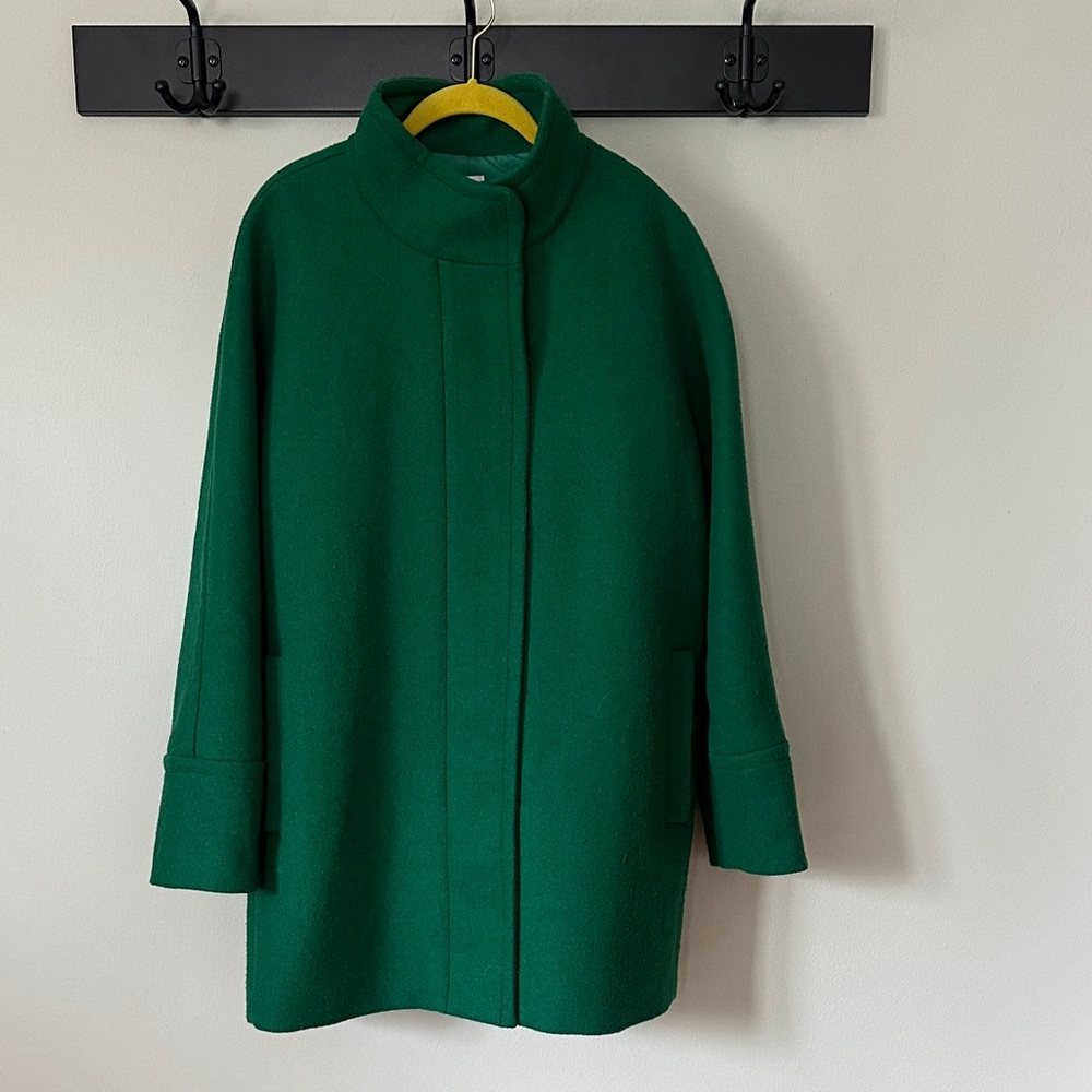 J. Crew Factory Women's Green Wool City Coat